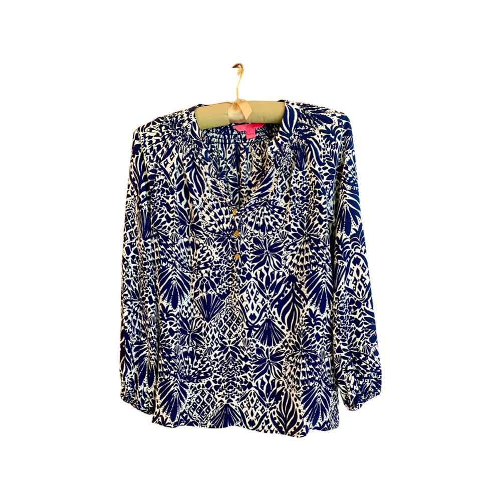 Lilly Pulitzer 100% silk blouse